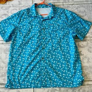 Columbia PFG Super Slack Tide Camp Shirt Button Up Lightweight Size XL